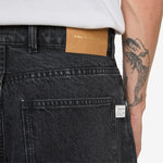 Duma Pleated Denim Jeans Grey Denim