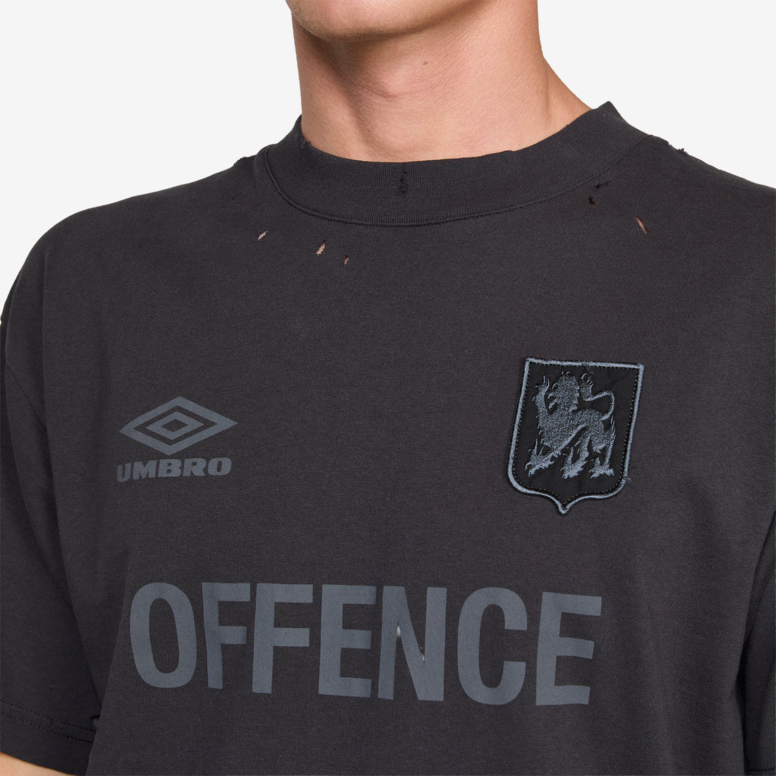 Offence Defence T-Shirt Washed Black Tees