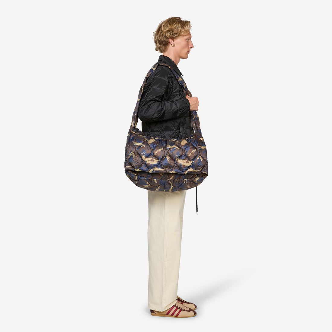 Military Messenger Down Bag (L) Paint Camo Bags