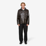 Eco Leather Service Jacket Burnt Brown