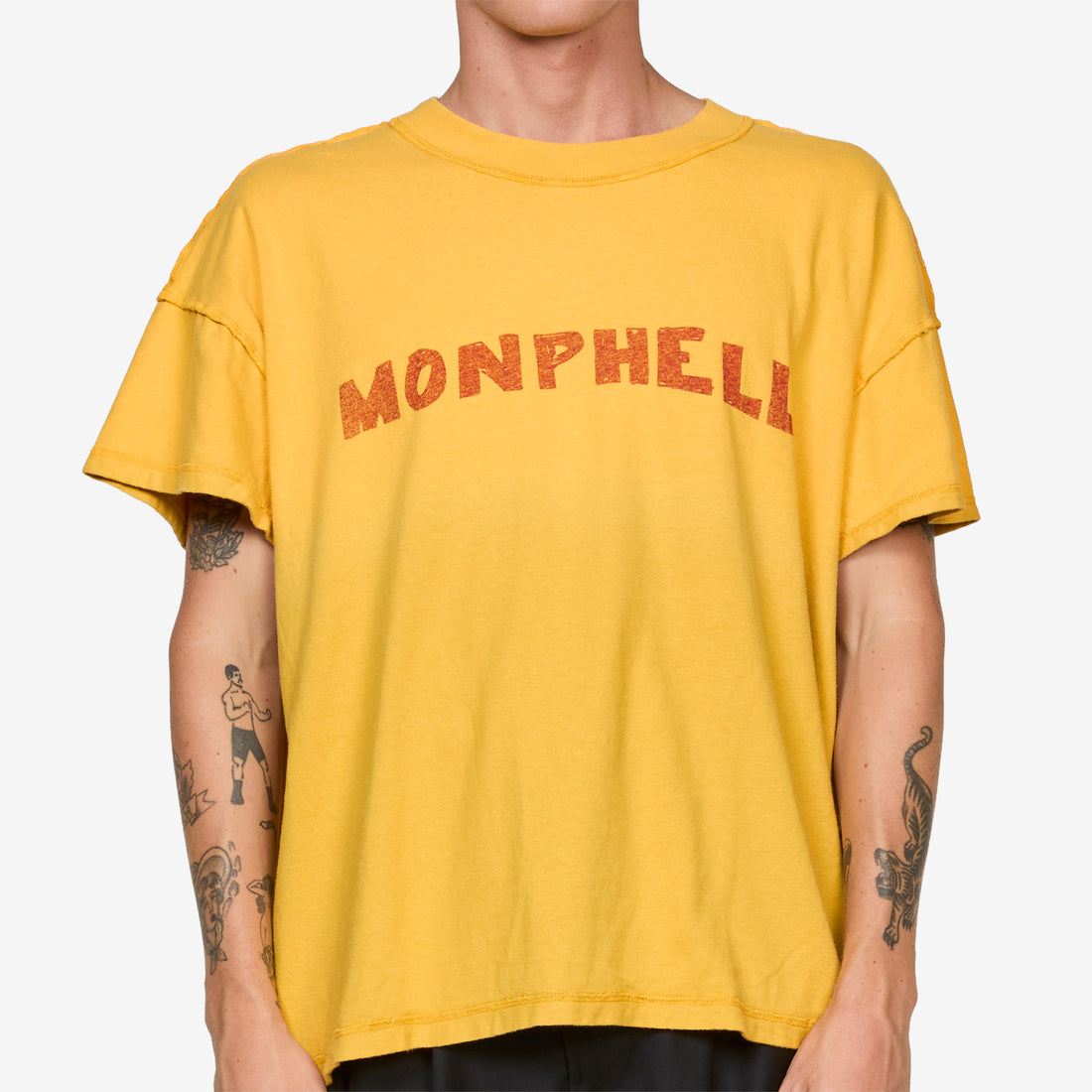Rhuki T-Shirt Yellow Logo Tees