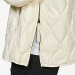 Military W-Zip M65 Liner Short Soft Shell Down Jacket Off White