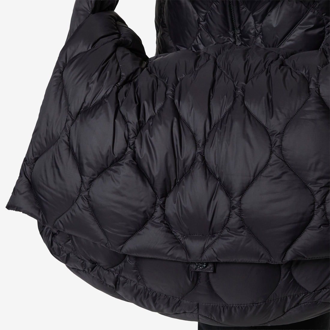 Military Messenger Down Bag (L) Black Bags