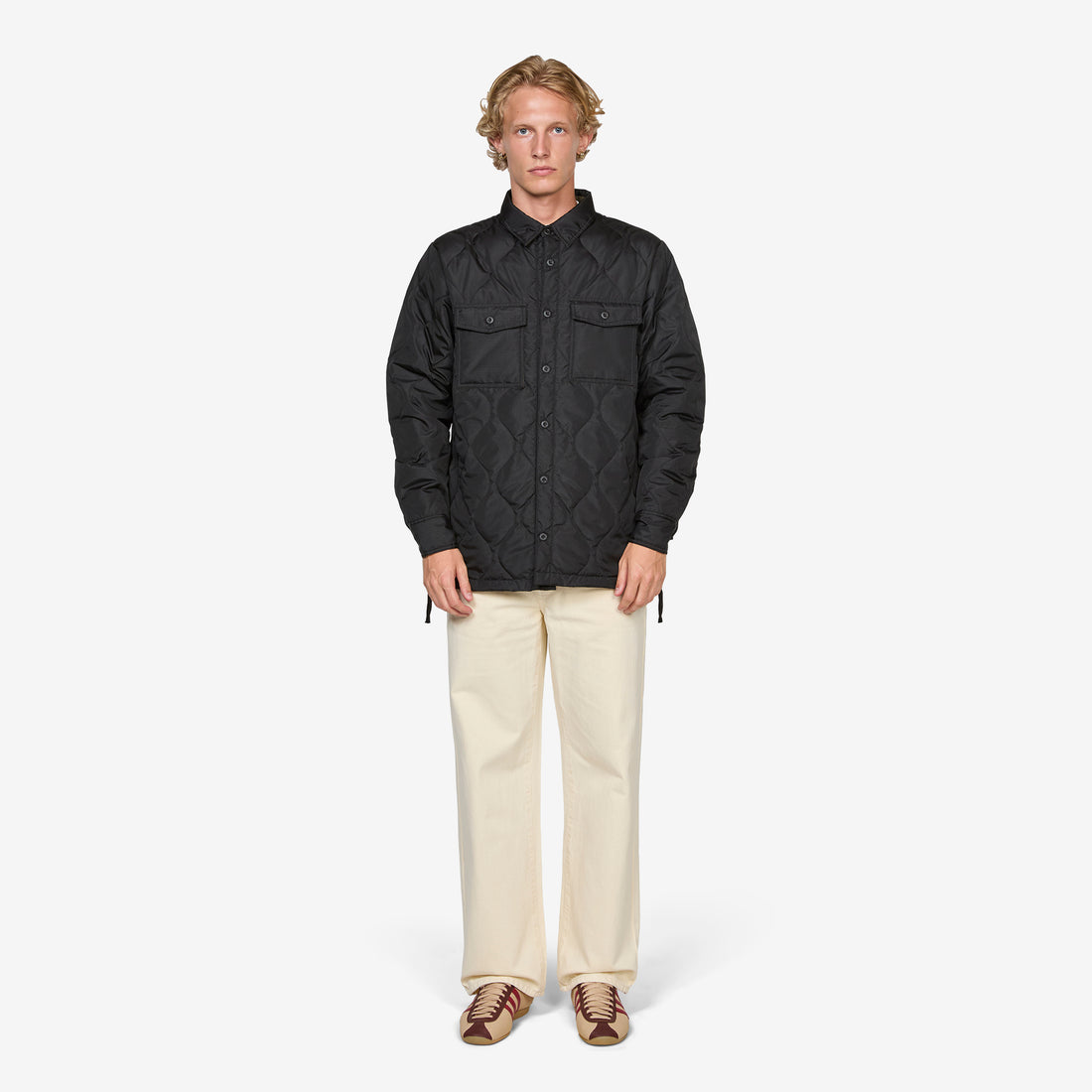 Military Down Shirt Black Shirts