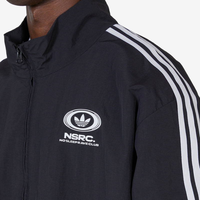 No Sleep Rave Club Track Top Black