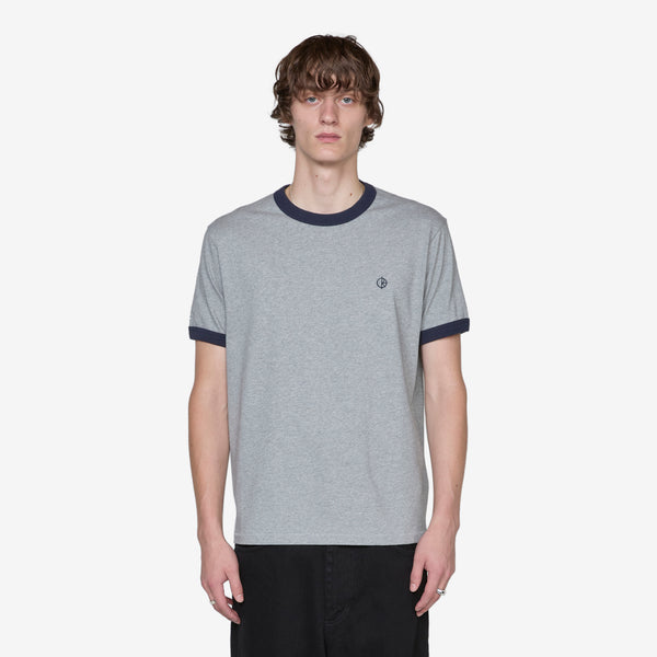 Ringer T-Shirt Heather Grey | Navy Tees