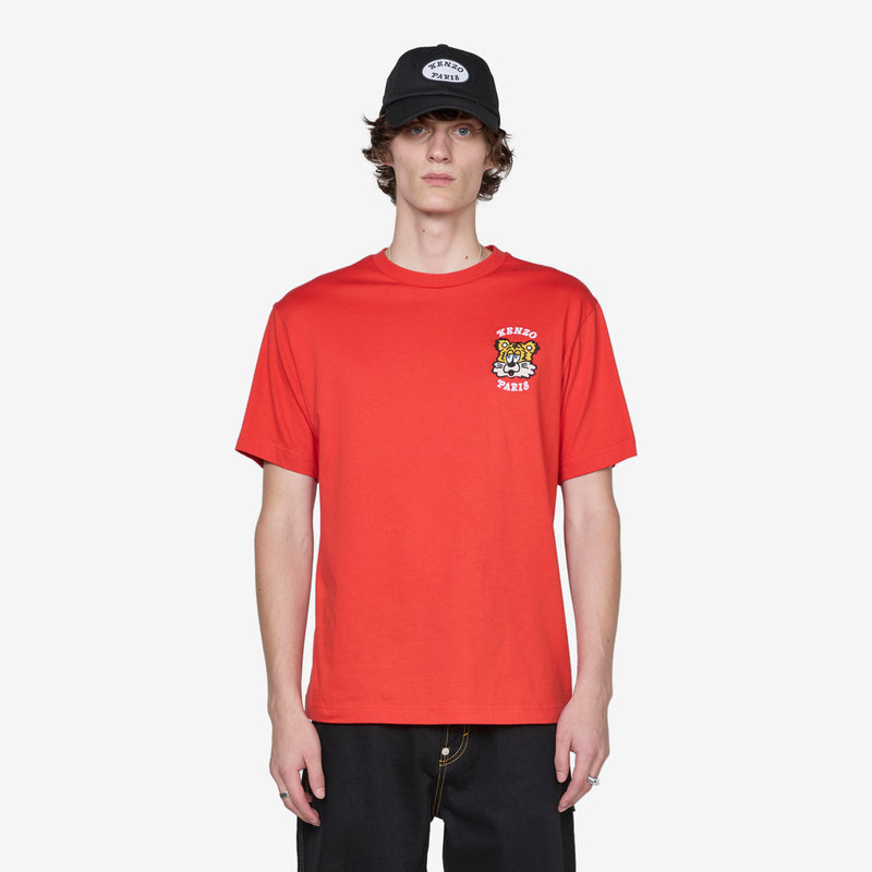 'KENZO VERDY MARKET'  Embroidered T-Shirt Deep Orange Tees