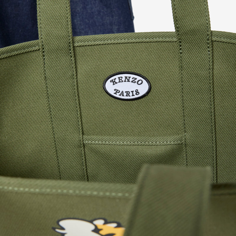 'KENZO VERDY MARKET' Large Reversible Tote Bag Khaki Bags