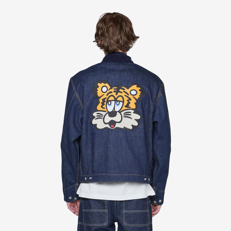 'KENZO VERDY MARKET' Padded Workwear Jacket Rinse Blue Denim Jackets