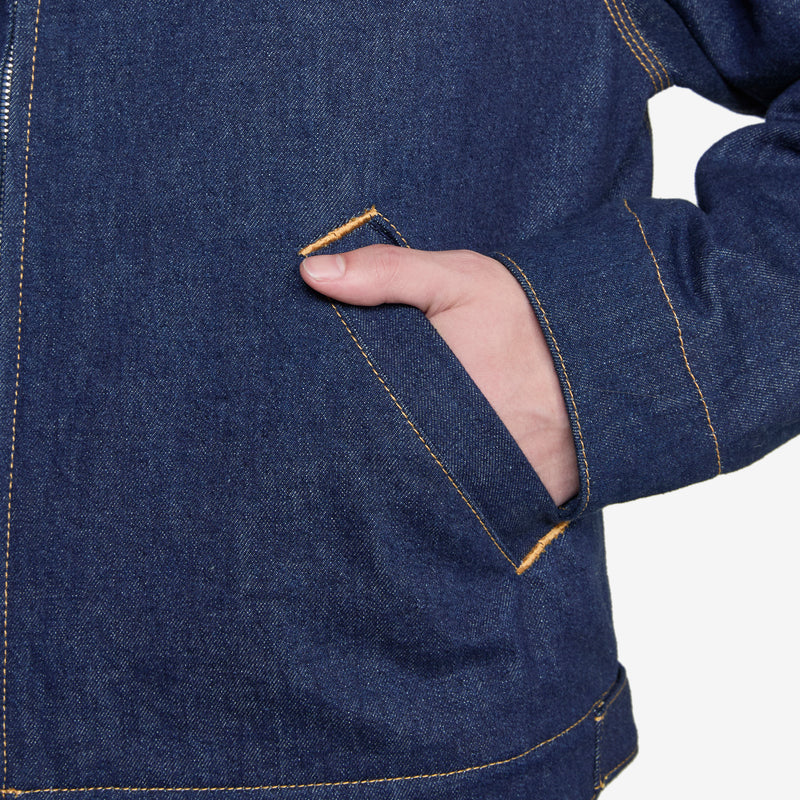 'KENZO VERDY MARKET' Padded Workwear Jacket Rinse Blue Denim Jackets