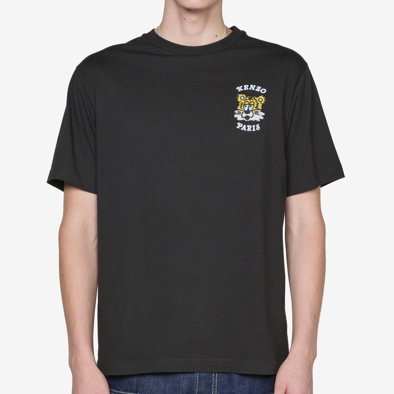 'KENZO VERDY MARKET'  Embroidered T-Shirt Black Tees