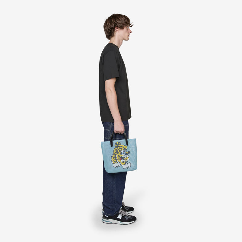 'KENZO PLAY' Small Mesh Tote Bag Turquoise Bags