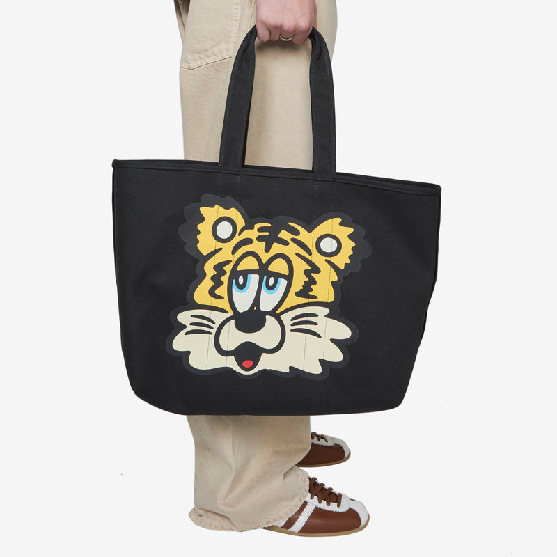 'KENZO VERDY MARKET' Large Reversible Tote Bag Black Bags