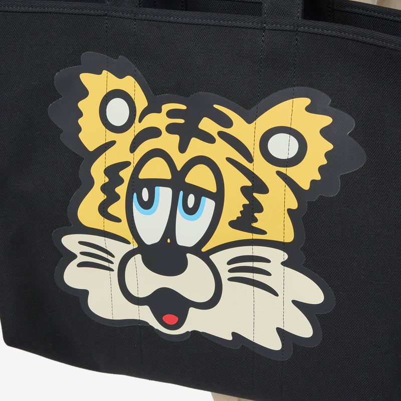 'KENZO VERDY MARKET' Large Reversible Tote Bag Black Bags