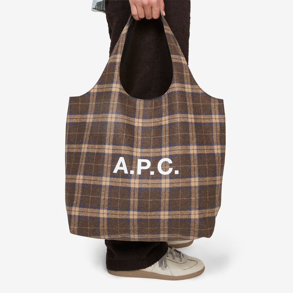 Ninon Tote Tartan Brown Bags