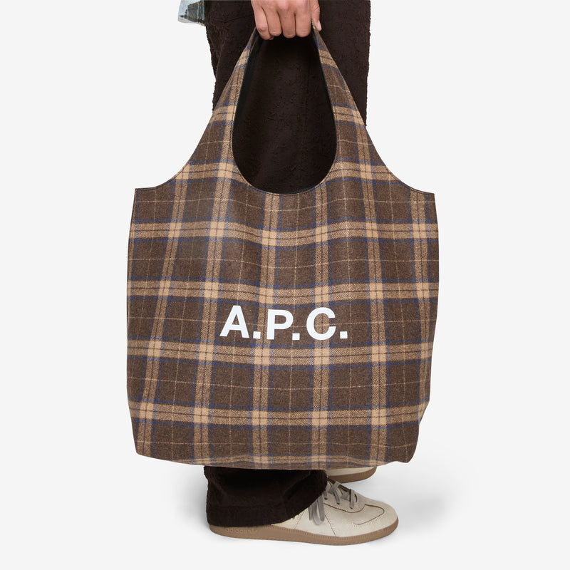 Ninon Tote Tartan Brown Bags