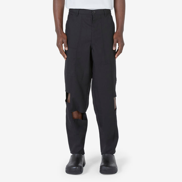 Panelled Pant Black Front