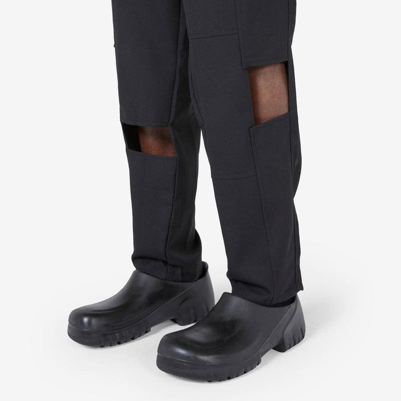 Panelled Pant Black