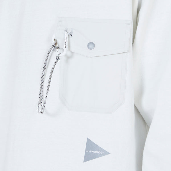Heavy Cotton Pocket Longsleeve T-Shirt Off White