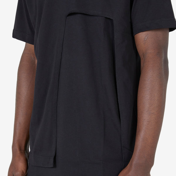 Panelled T-Shirt Black