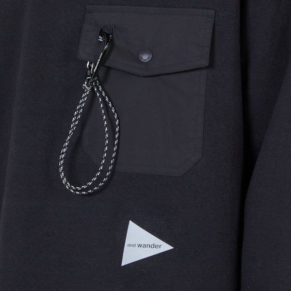 Heavy Cotton Pocket Longsleeve T-Shirt Black