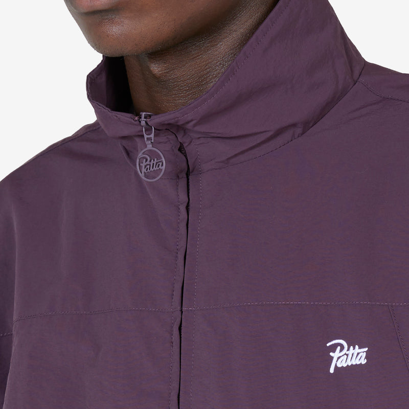 Basic Nylon M2 Track Jacket Plum Perfect