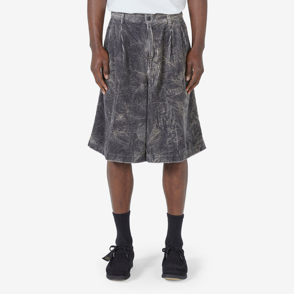 Corduroy Shorts Grey