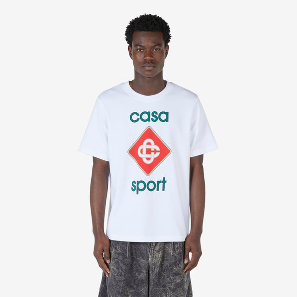 Casa Sport Logo Screen Printed T-Shirt White
