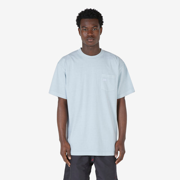 Basic Washed Pocket T-Shirt Pearl Blue