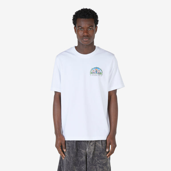 Vue De Damas Printed T-Shirt White