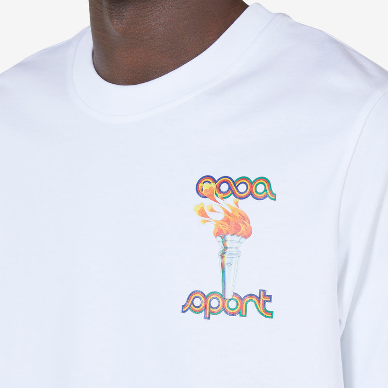 La Flamme Du Sport Printed T-Shirt White