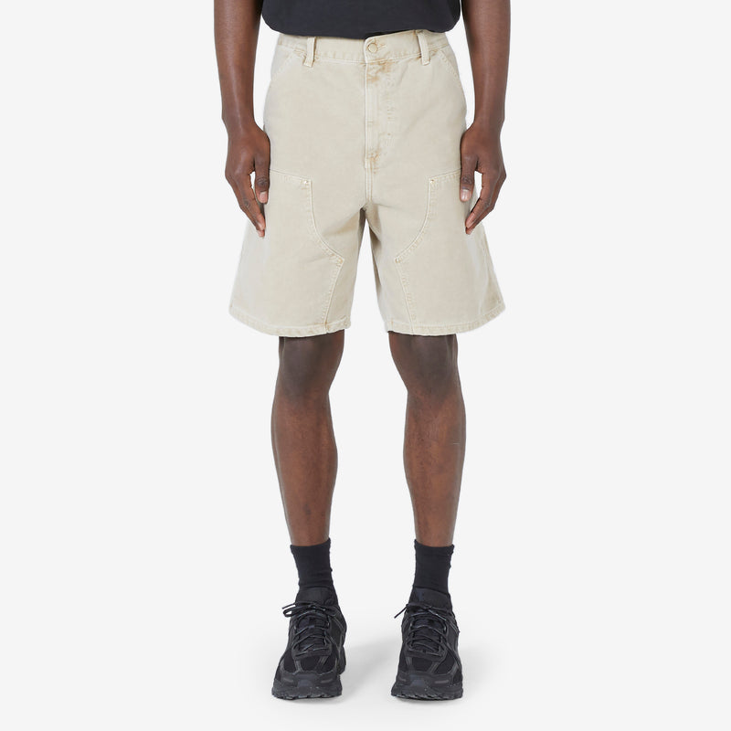 Double Knee Short Dusty H Brown Faded