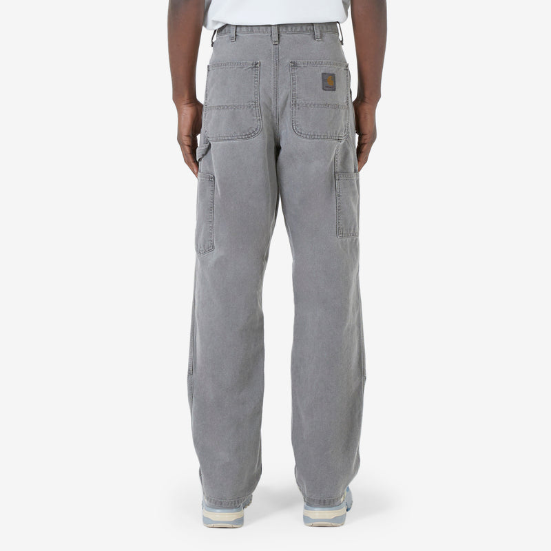 Double Knee Pant Black Faded
