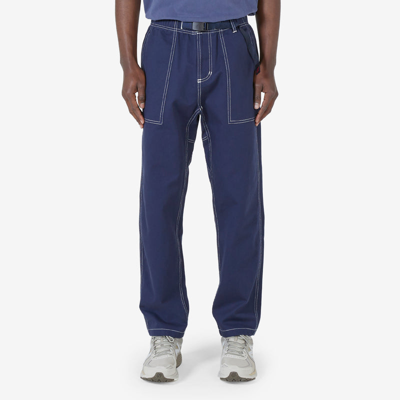 Contrast Stitch Loose Tapered Ridge Pant Navy