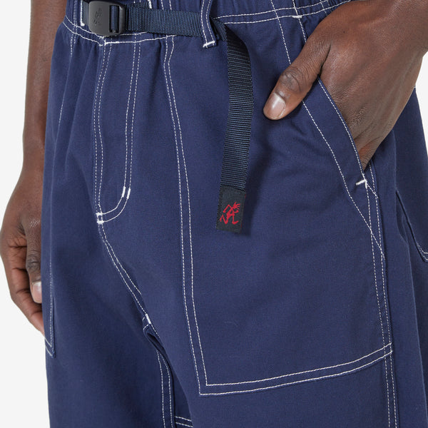 Contrast Stitch Loose Tapered Ridge Pant Navy