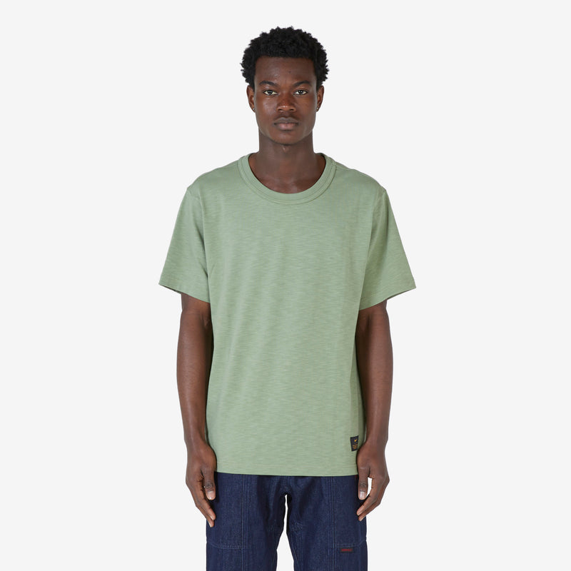 Nike Life Short Sleeve Knit Top Oil Green | Neutral Olive