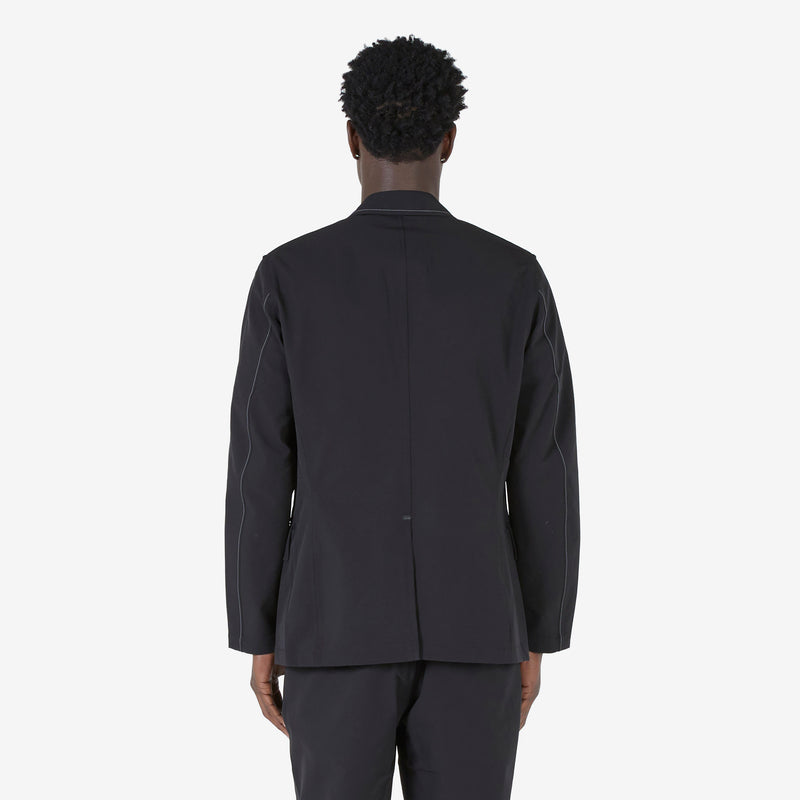 Plain Tailored Stretch Jacket Black