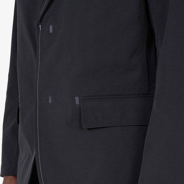 Plain Tailored Stretch Jacket Black