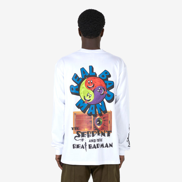 Hallucinogenic Wiz Longsleeve T-Shirt White