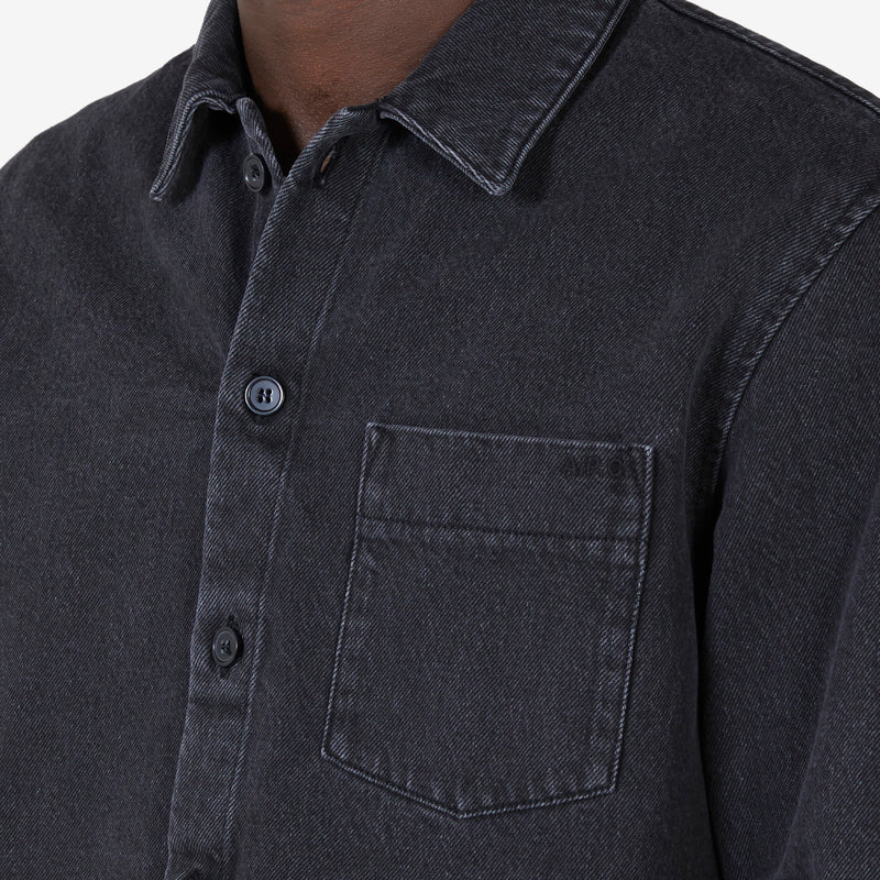 Vittorio Overshirt Washed Black