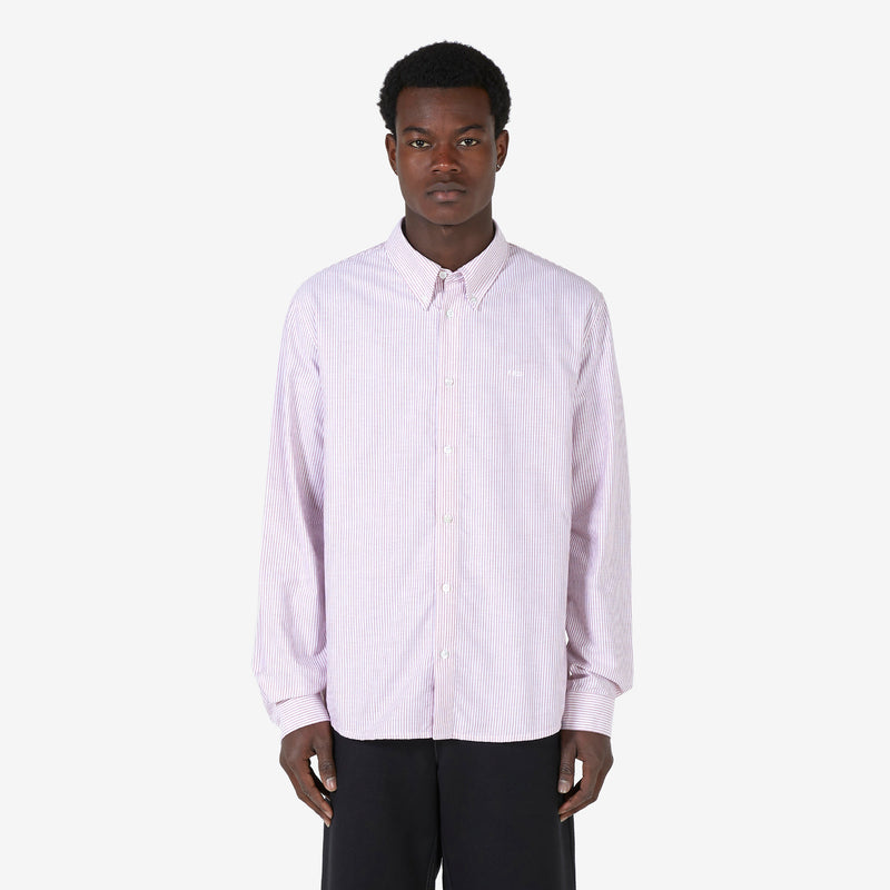 Greg Long Sleeve Shirt Dark Red