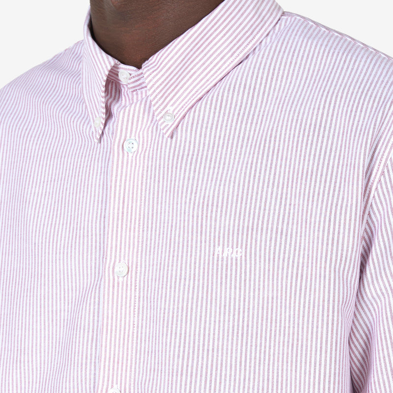 Greg Long Sleeve Shirt Dark Red
