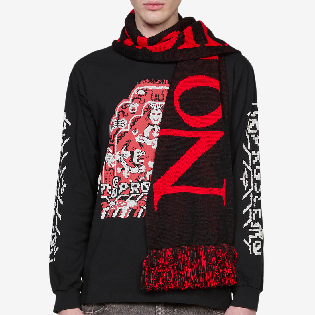 No Problemo Scarf Red Accessories