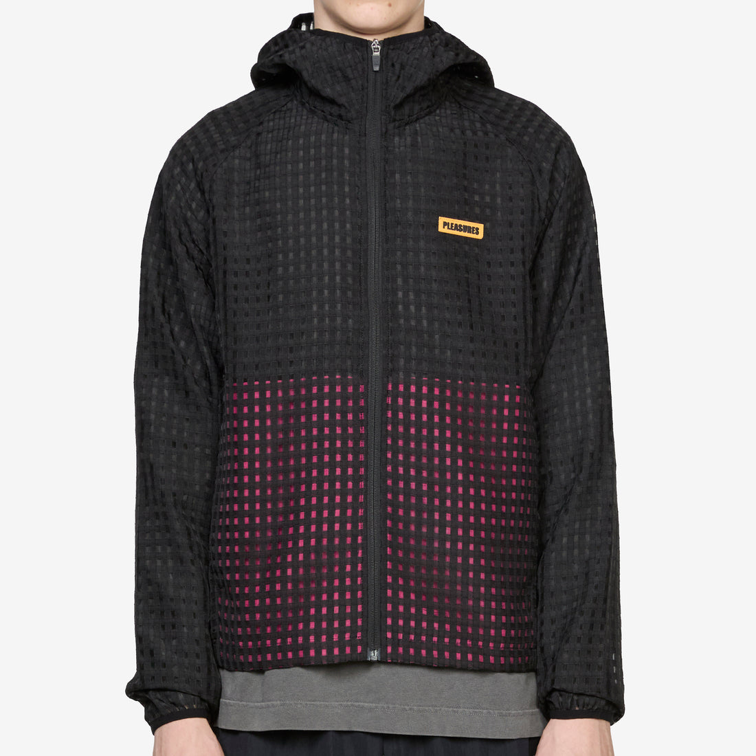 System Plaid Hooded Jacket Black Jumpers