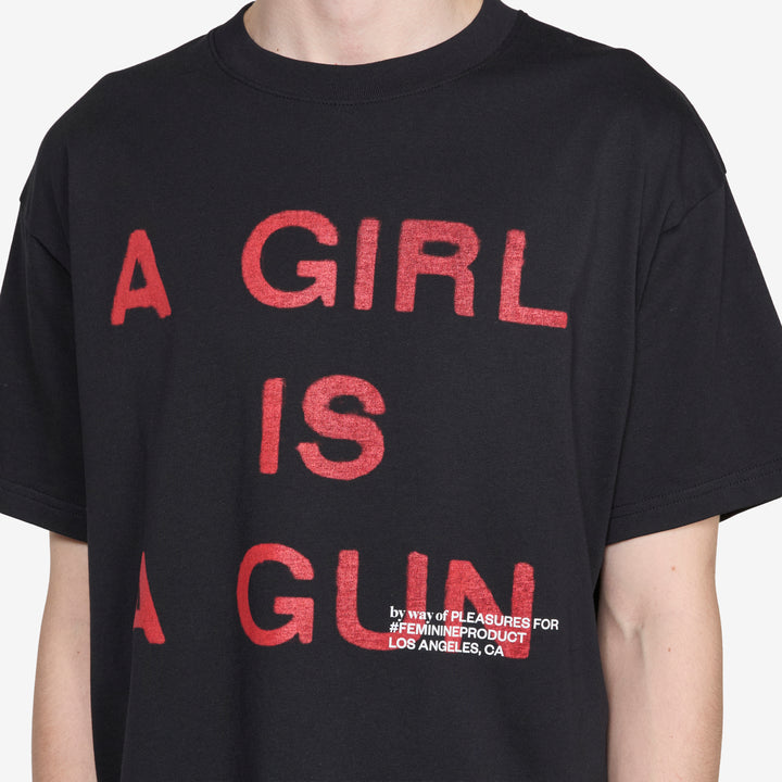 Girl Is A Gun T-Shirt Black