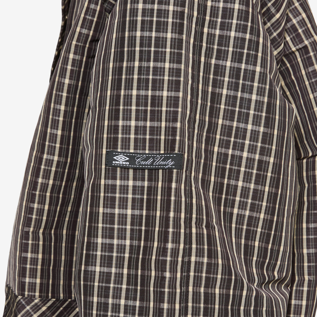 Check Smock Anorak Beige | Dark Brown Jackets