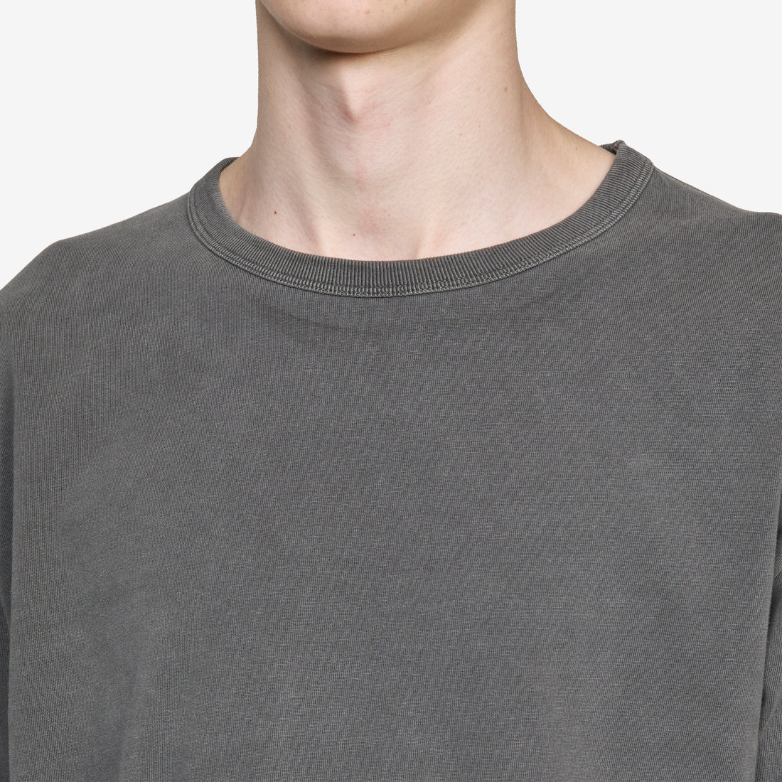 Heavy Jersey Longsleeve Faded Black Tees