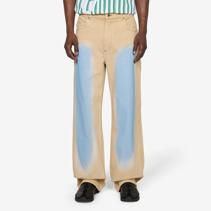 Wide Leg Jean Sandbar Front