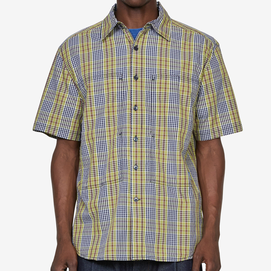 Cliff Short Sleeve Shirt Cedar Plaid Shirts