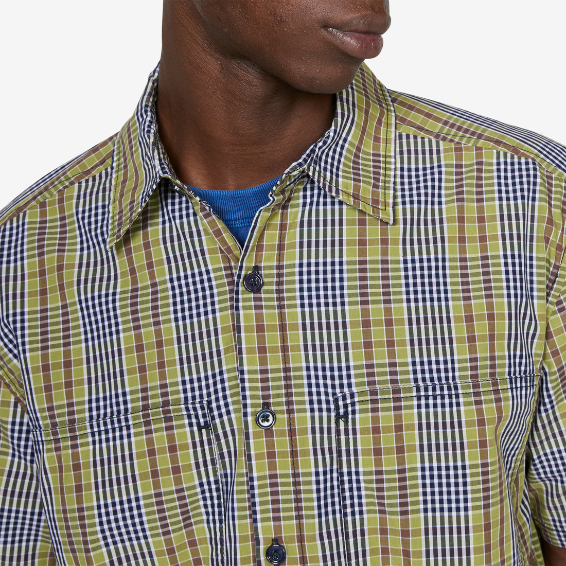 Cliff Short Sleeve Shirt Cedar Plaid Shirts